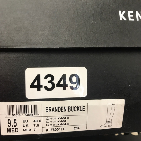 Kenneth Cole Womens Branden Buckle Riding Boots Brown Leather Straps 9.5 M New - Picture 9 of 10